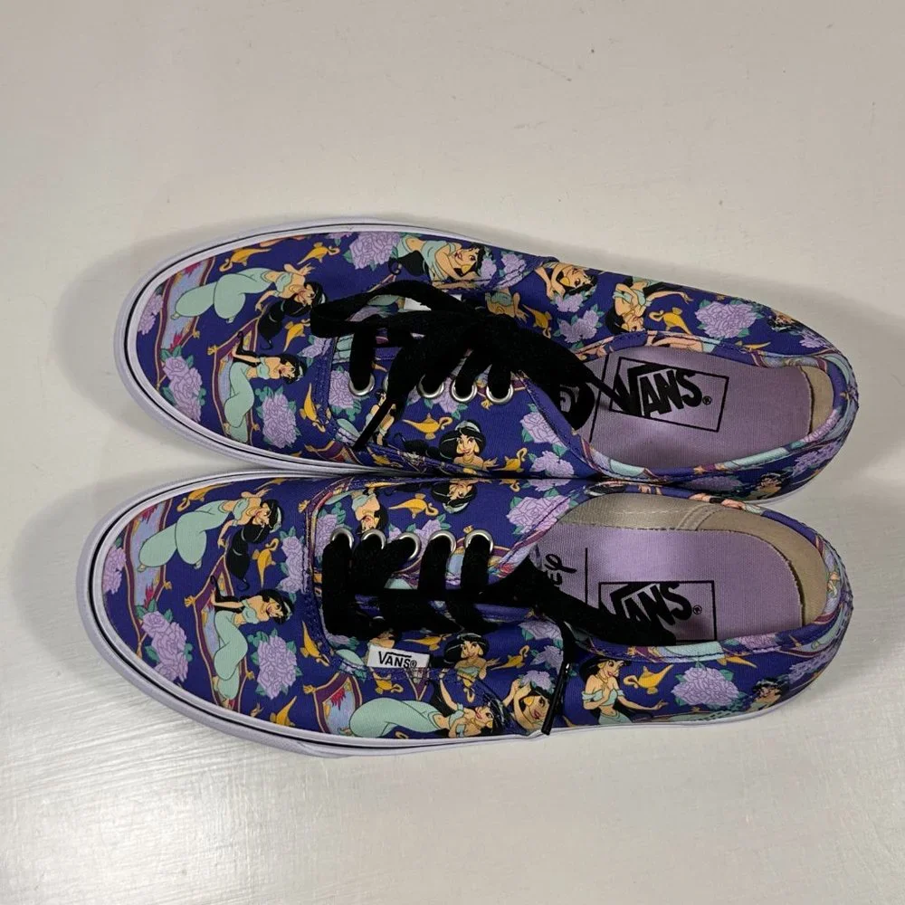 Vans Disney Aladdin Jasmin Print Sneakers Women Size 8.5 / New - Picture 5 of 9